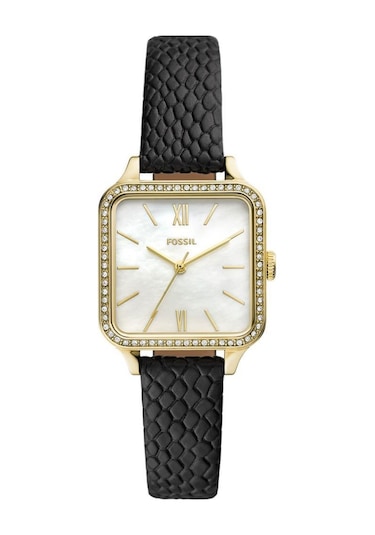 Fossil Fbq3918 Quartz Deri Siyah 28 Mm Kadın Kol Saati