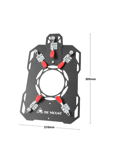 Ise Mount Siyah Çadır Baca Haşlanma Önleyici Plaka Klipsli Siyah