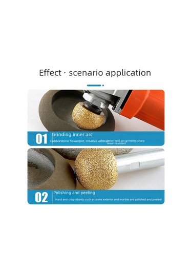 Suofeng Taş Çıkarma Aleti Elmas Kaplama Mantar Başlı Taş Taramak Aracı Taş Kesme Aleti Mantar Başlı 40mm