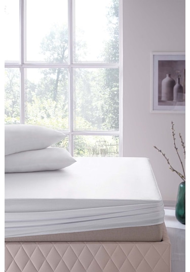 Yataş Bedding Eco Touch Sıvı Geçirmez Alez - 140x200 Beyaz