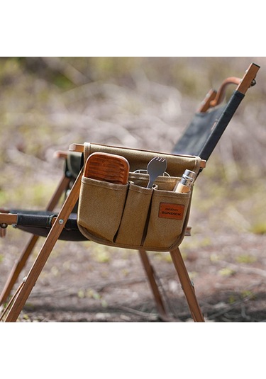 Homyl Koltuk Yan Cep Sandalye Kamp Atıştırmalıkları Haki Haki Çok Renkli