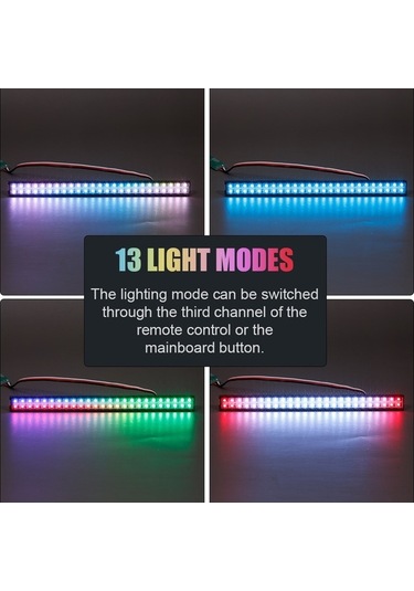 Pazly Ve Uyumlu Traxxas Scx Rc Modu, Ledli Işık Geeroyoo Çubuğu Aydınlatma Axial Araç 50 13 - Ed