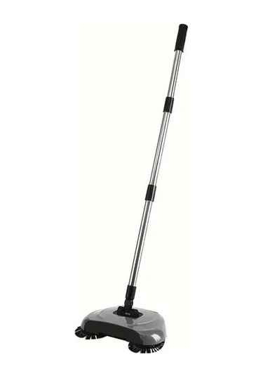 Fochsia A Set Of Gray Hand Push Brooms 3 İn 1 Manuel Yer Temizleme Sistemi Süpürge Paspas Hortumlu
