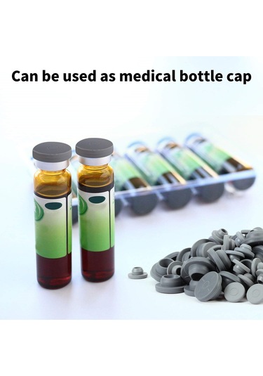 Borox Flakon Kauçuk Tıpa 20mm - Butil Tapa 100 Adet