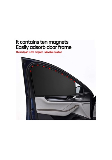 Maiyame Araç Pencere Manyetik Gölgelik Seti: Tam Gölgeleme & Uv Koruma, 4 Adet Sürücü+yardımcı+2 Arka , Evrensel Kullanım, Gizlilik Sağlar