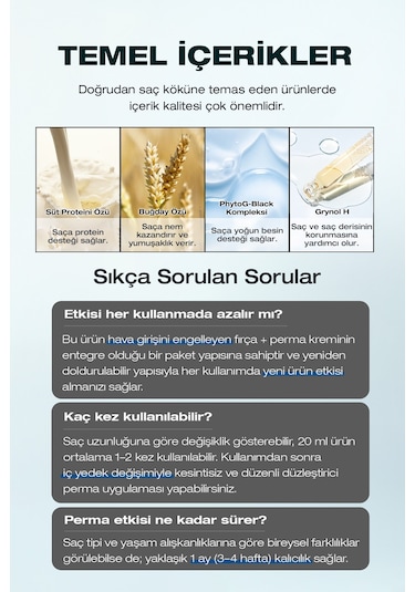 Uzun Süre Kalıcı Düzleştirici Krem For Men Easy Botton Down Perm 20ml + 20ml Refill Set