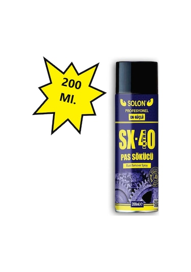 Solon SX-40 Extra Güçlü Profesyonel Pas Sökücü Sprey 200 ML