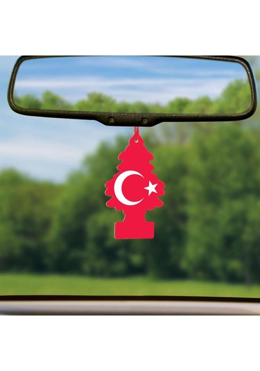 Little Trees Türk Bayrağı Ay Yıldız Vanilya Oto Kokusu 6 Adet