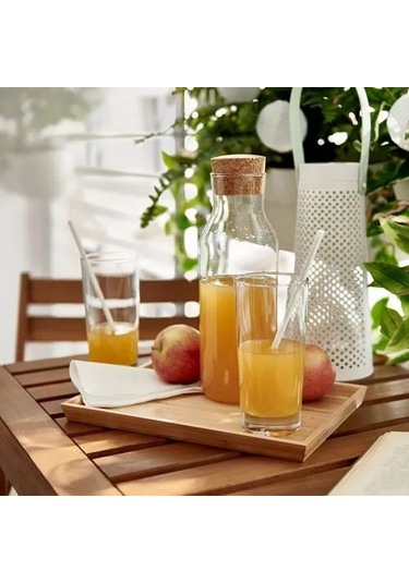 Sumuhome 365+ Mantar Kapaklı Sürahi Karaf Cam 1lt