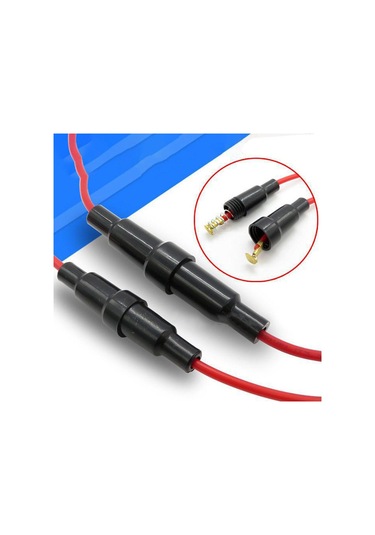 10 Adet Sigorta Tutucu 2.4mm 22awg Tel 6x30mm Hızlı Darbe