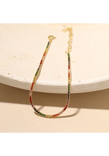 Renkli Suyolu Bileklik 719458 Gold