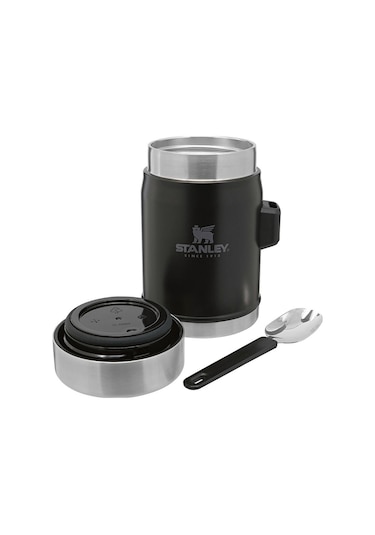 Stanley Klasik Kaşıklı Siyah 0.40 lt Çelik Yemek Termosu Çok Renkli
