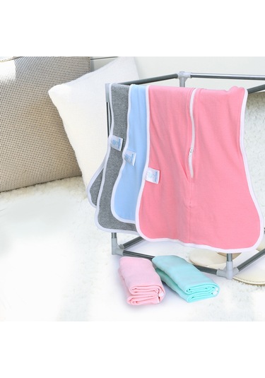 Hangfox 3-6 Ay Bebekler İçin Pamuklu Esnek Uyku Tulumu - Yumuşak Nefesli Sarıtm, Rahim Gibi Konfor, Mavi L 68cm Mavi