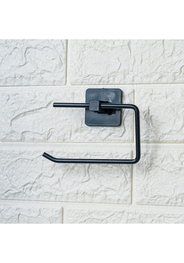 Kendiliğinden Yapışkanlı Siyah Paslanmaz Metal Kapaksız Tuvalet K Diğer