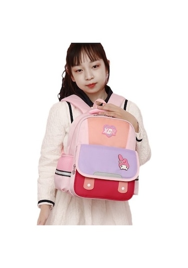 Ilkokul Öğrencileri Büyük Kapasiteli Okul Çantası Anaokulu Sevimli Sırt Çantası Çocuk Birinci Sınıf Ntk9cj Mavi - Pembe