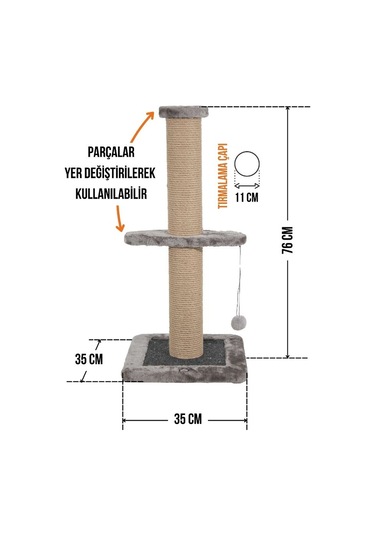 Tekli Tırmalama 76cm