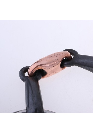 Homyl Copper Link Eggbutt Kantarma Halkası At Için Kantarması 105mm Gümüş