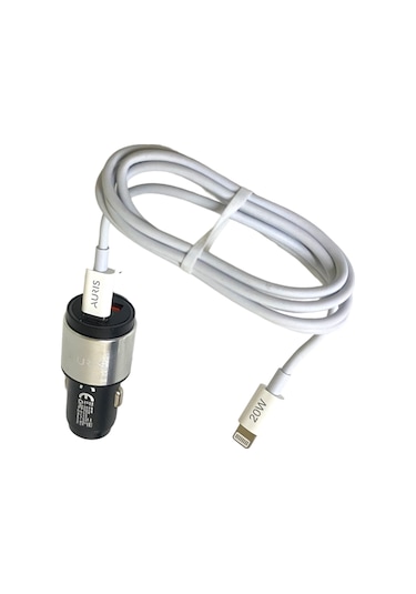 Auris 45w Pd İphone Kablolu Usb C Araç Çakmaklık Oto Şarj Cihazı