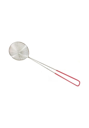 Paslanmaz Çelik Süzgeç Mutfak Aleti Paslanmaz Çelik Sıcak Tencere Süzgeci Paslanmaz Çelik Tel Kepçe Kaşık 1 Adet, Çok Renkli
