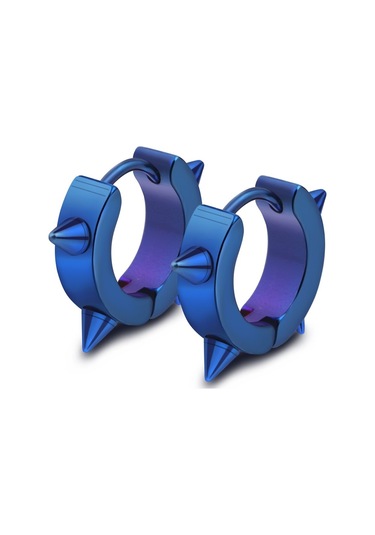 Çivili Geçmeli Unisex Erkek Kadın Çelik Küpe 3 MM 3 Renk Mse3