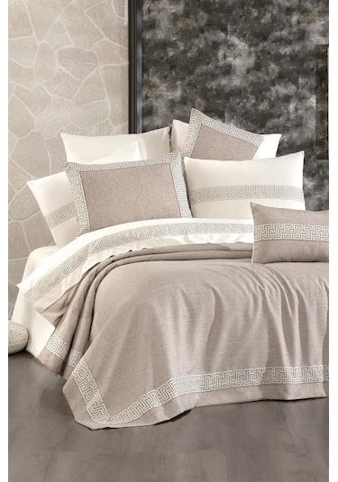 Çeyiz Diyarı Saniye 10 Parça Çeyiz Seti Bej Bej