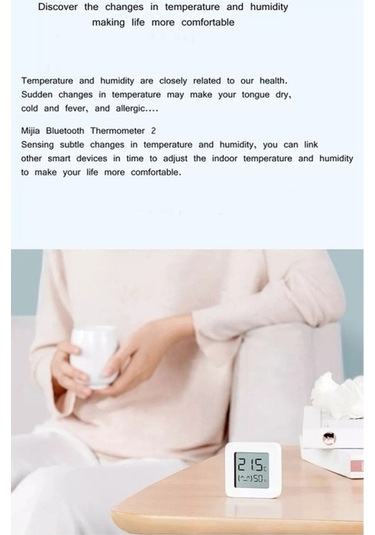 Butuglobal Xiaomi Mijia Bluetooth Sıcaklık Ve Nem Termometresi 2