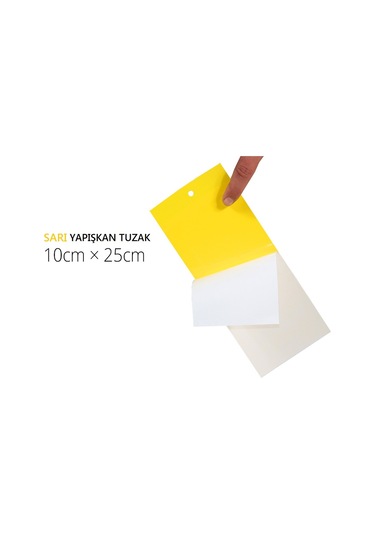 Trap-Sarı Yapışkan Tuzak 10 Lu-Böcek Yakalama Amaçlı Levha
