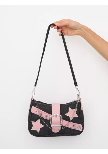 Tıny Kıtty Y2k Genç Kızlar İçin Kadın Baget Omuz Çantası 261484946 Siyah