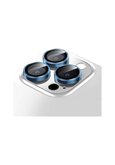 Buff Iphone Uyumlu 13 Pro / 13 Pro Max Uyumlu Kamera Metal Lens Koruyucu Lacivert