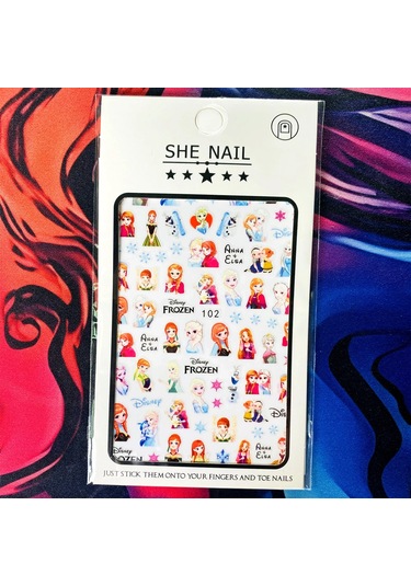 Lilo Ve Stitch Tırnak Çıkartmalar Anime Etiket Tırnak Sanat Süslemeleri Karikatür Animasyon Tırnaklar Üzerinde Basın Çivi Aksesuarları Manikür İçin Lavanta