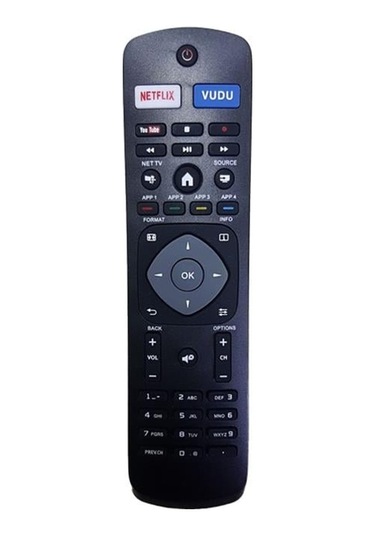 Weko Phılıps Nh500up Netflıx-vudu-youtube Tuşlu Led Lcd Tv Kumandası