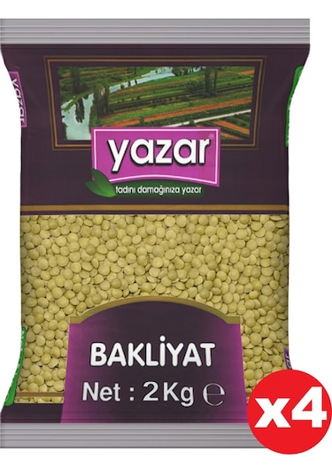 Yazar Yeşil Mercimek 4 x 2 KG