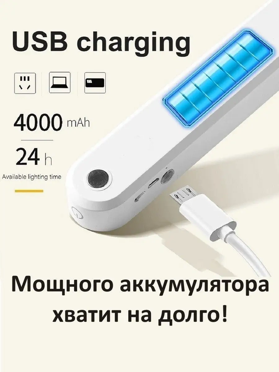 Lubimyj Svet Led Aynalı Lamba Kablosuz Aydınlatma 39409629 Beyaz