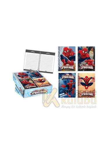 Spiderman Bloknot A-6 80 Yaprak Metalize 140400-06