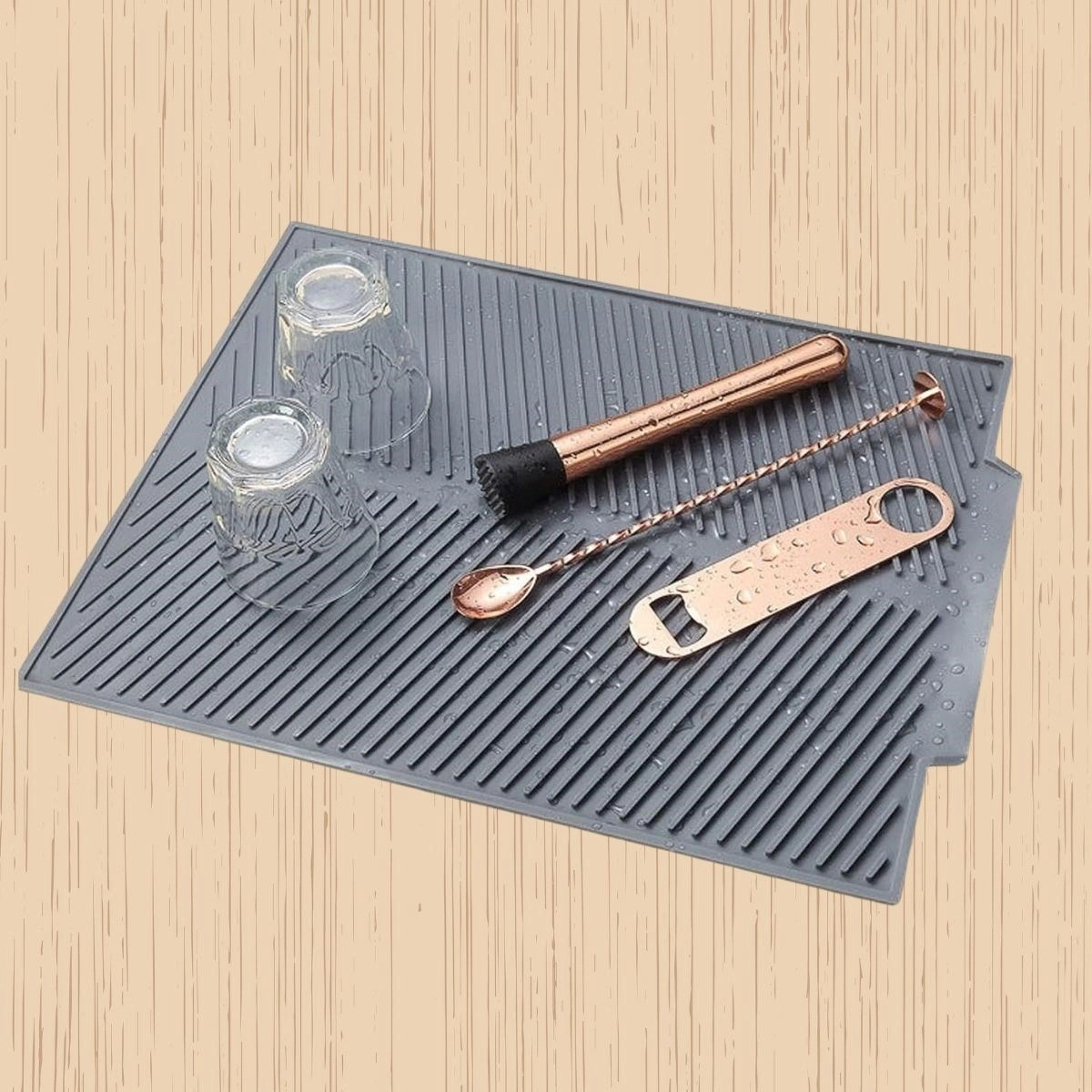 Dumles Büyük Bulaşık Kurutma Matı,silikon Bulaşık Kurutma Matı Çok Amaçlı Tezgah Üstü Mat Çok Renkli