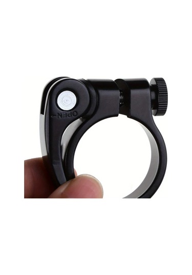 Hightower Altın Renk Ultralight 34.9mm Bisiklet Sele Borusu Kelepçesi - Ayarlanabilir Bağlantı Halkalı Hızlı Sökme Altın Rengi