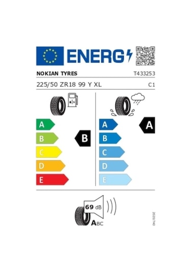 Nokian Tyres 225/50 ZR18 99Y XL Powerproof 1 Yaz Lastiği 2025