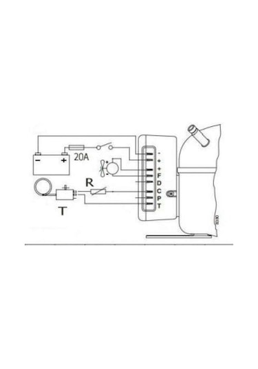 Techsun Tch30G Dc 12-24V R134a Kompresör