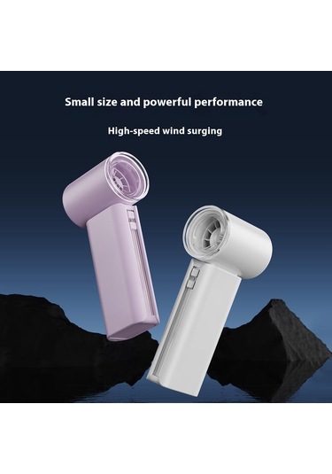 Rd08 Usb El Tipi Mini Fan Taşınabilir Yüksek Hızlı Cep Fanı 5 Hız Ayarı - Beyaz Beyaz