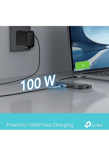 Tp-lınk Uh5020c Type C Port 5'i Bir Arada Usb-c Hub Gri