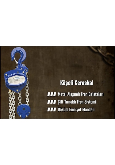 Atlas ATCK HS-C 053 Köşeli Caraskal  05 Ton 3 M