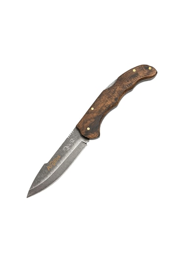 Argeus Ahşap Saplı - Model 4 Katlanır Oudoor Cep Çakısı Çok Renkli