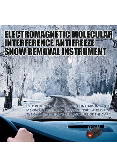 Elektromanyetik Moleküler Girişim Antifriz Kar Temizleme Aleti, Otomatik Araba Kar Temizleme Cihazı, Arabalar İçin Taşınabilir Mini Hava Temizleyici