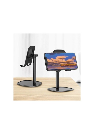 Ally ZM-12 Metal Cep Telefonu ve Tablet Masaüstü Stand Siyah
