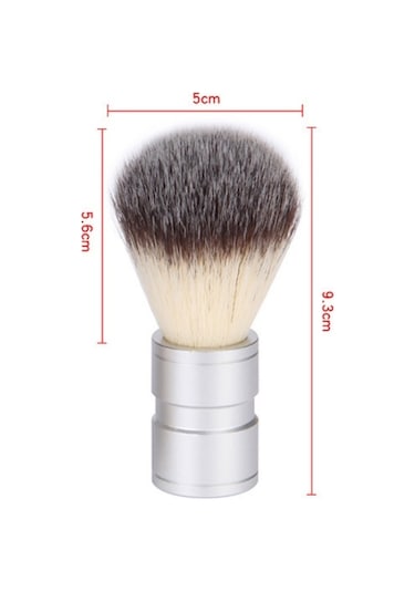 Sones Paslanmaz Çelik Hayvan Kılı Sakal Fırçası Manuel Karıştırma Ve Köpürtme Tıraş Aleti, Özellikler: Tek Fırça