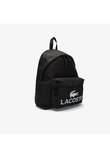 Lacoste Erkek Baskılı Siyah Sırt Çantası