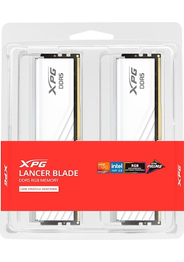 Xpg Lancer Blade Rbg Ddr5 6000mhz Cl30 32gb 2x16gb Ram Masaüstü Pc Ax5u6000c3016g-dtlabrwh
