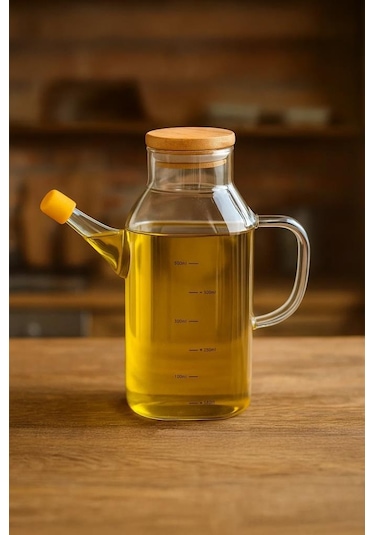 Bambum Petto - Bambu Kapaklı Yağdanlık 600ml Bambu