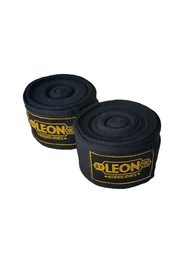 Leon Elastik Boks, Kick Boks Ve Muay Thai Bandajı 7 Metre Siyah (342995331)