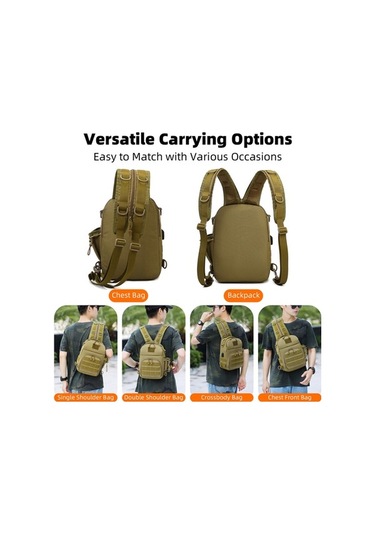 Createtech Sırt Çantası Şarjlı Seyahat Outdoor Kahverengi Hafif - Qy Kahverengi